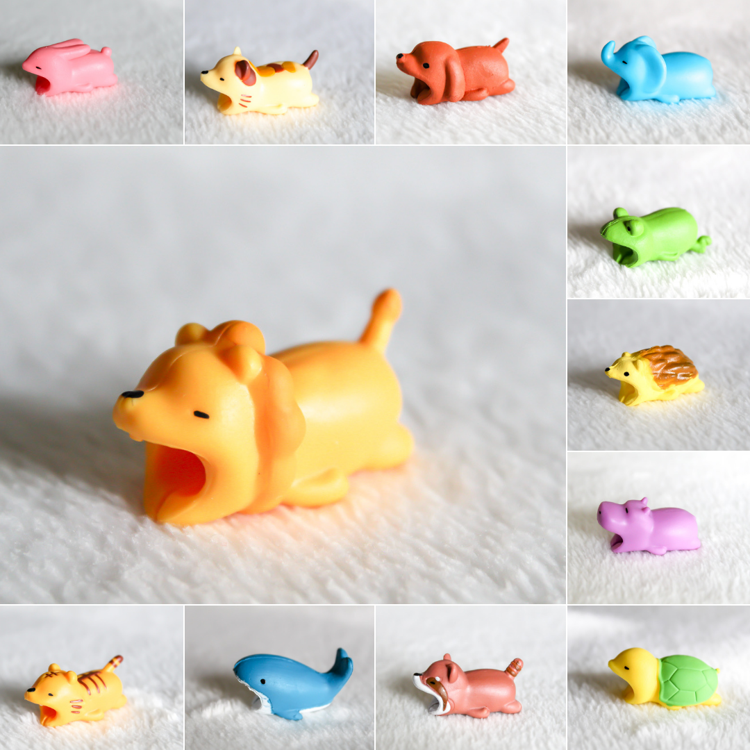 Chomp That Cord! Animal Cable Protectors