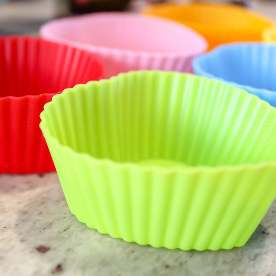 I Heart Reusable Cupcake Liners (12)