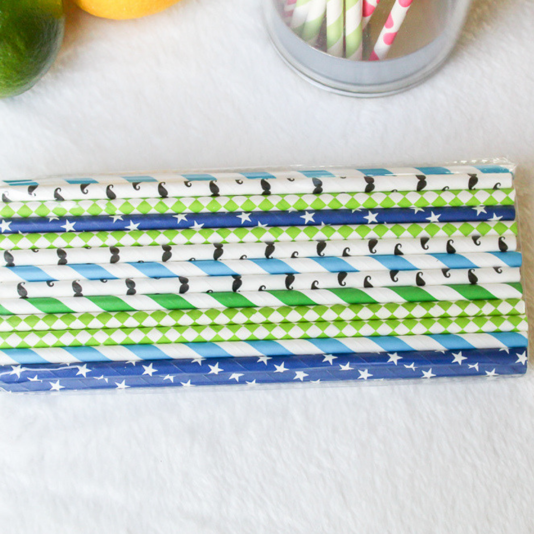 Party Time Paper Straws