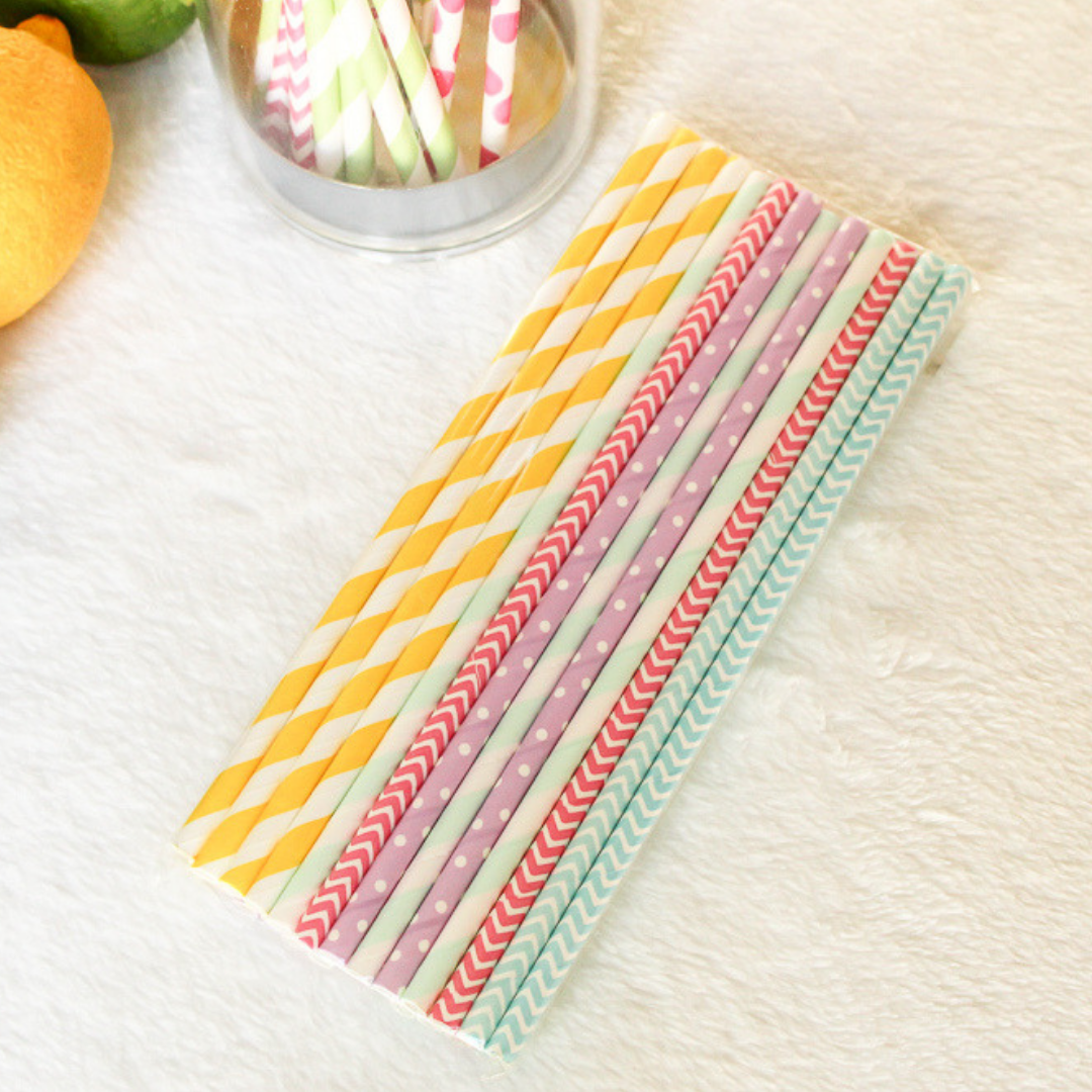Party Time Paper Straws