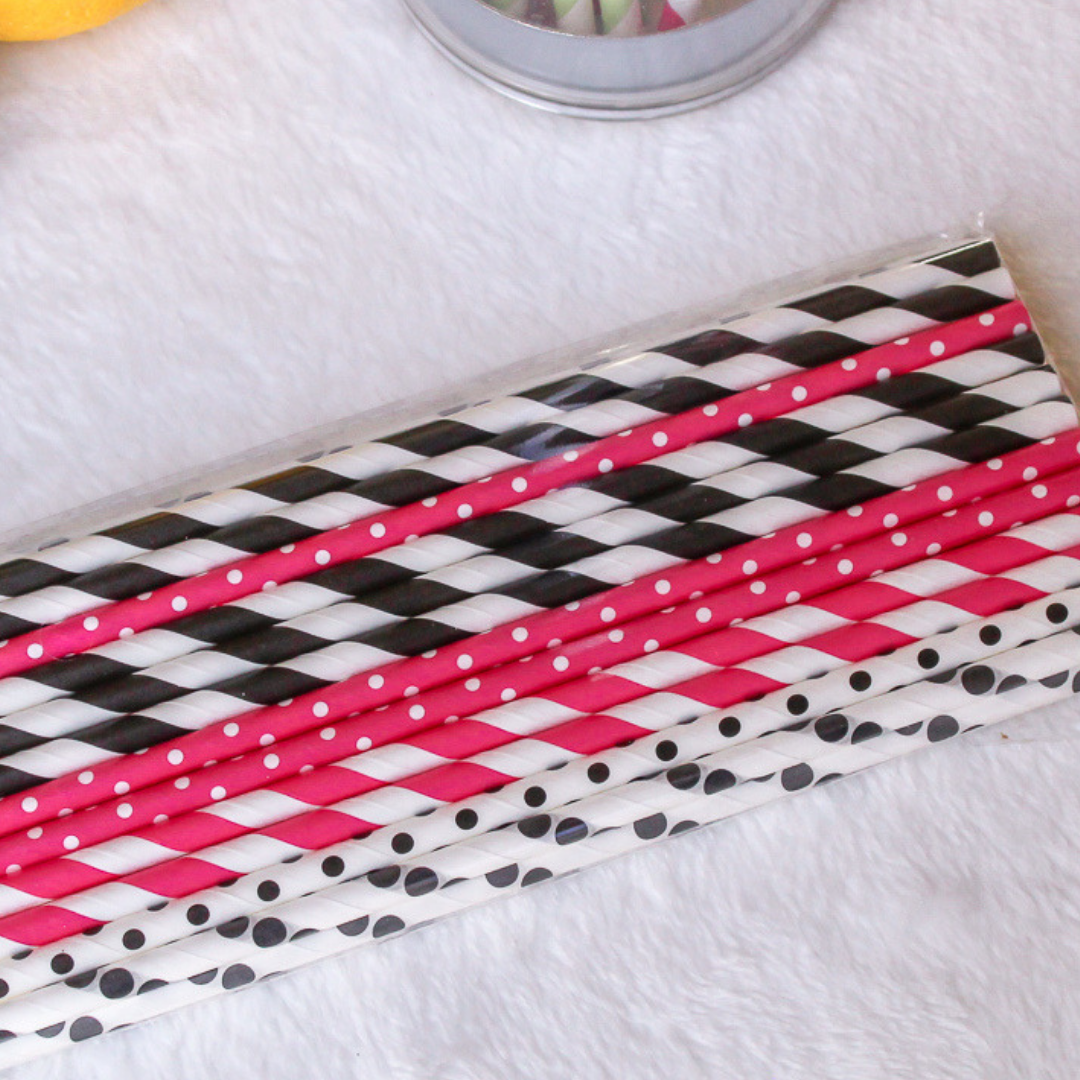 Party Time Paper Straws