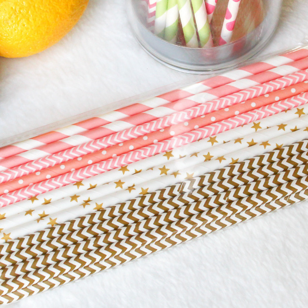 Party Time Paper Straws
