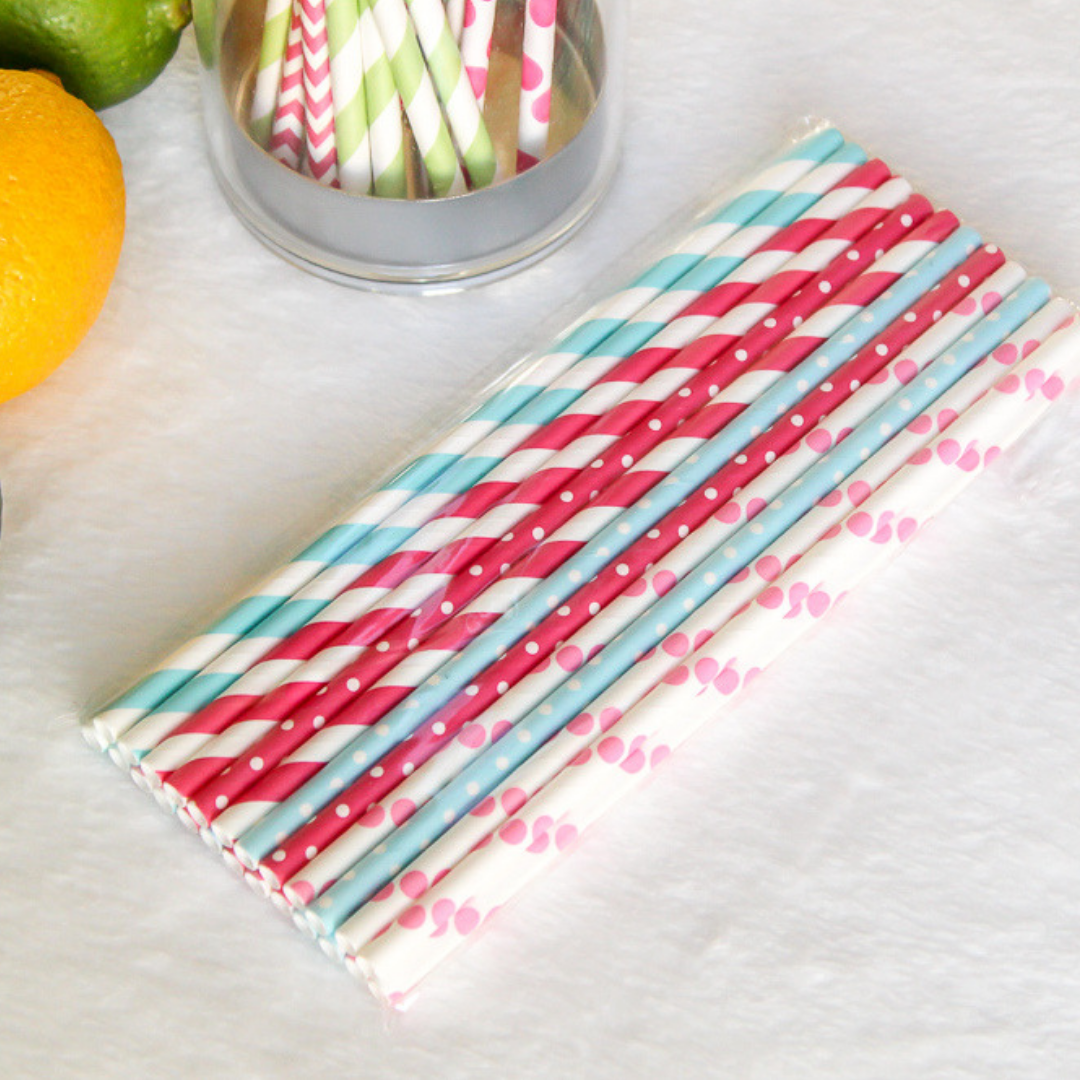 Party Time Paper Straws