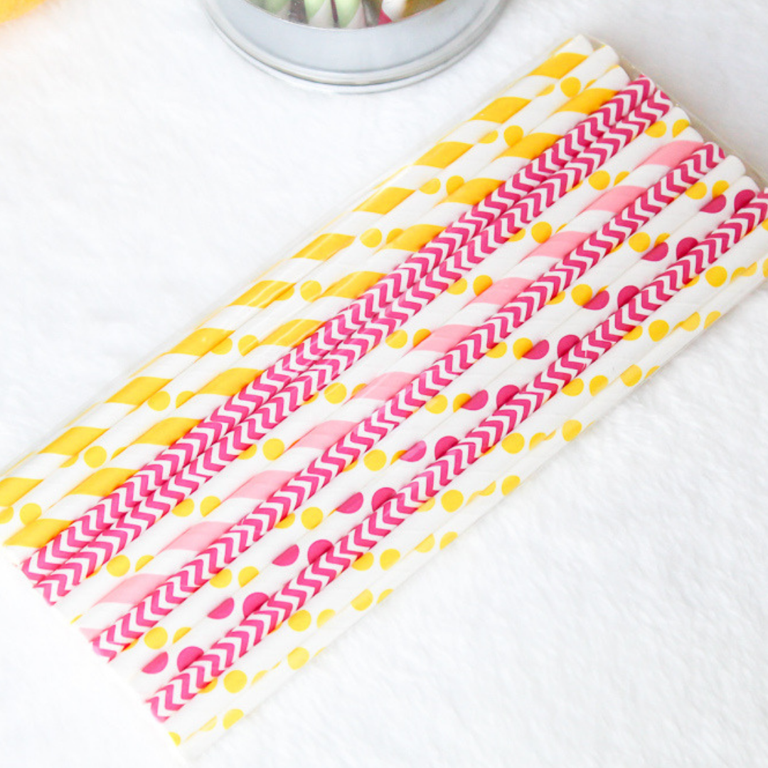 Party Time Paper Straws