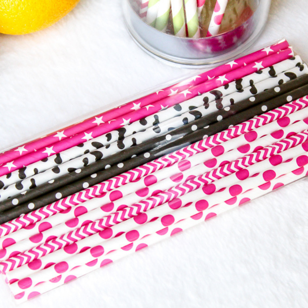 Party Time Paper Straws