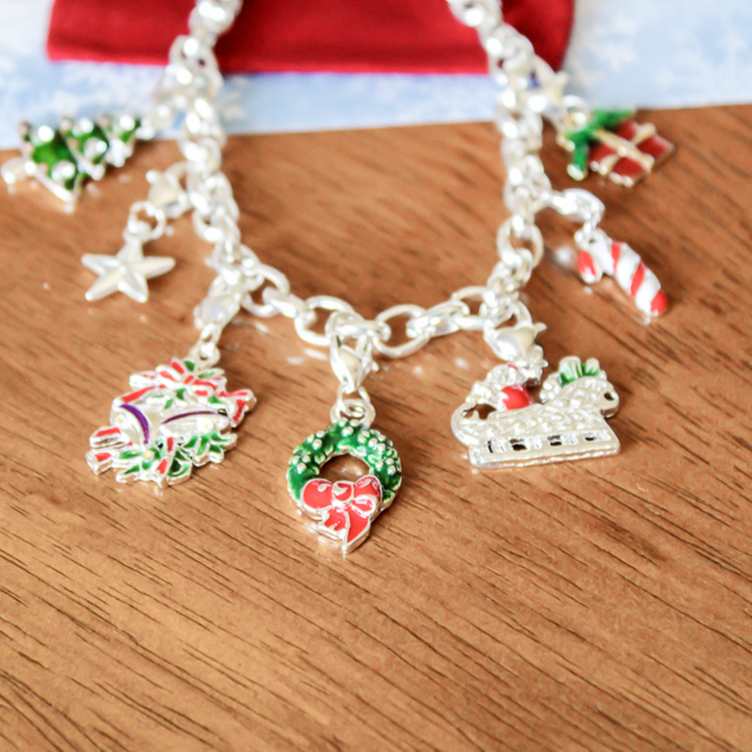christmas charm bracelet