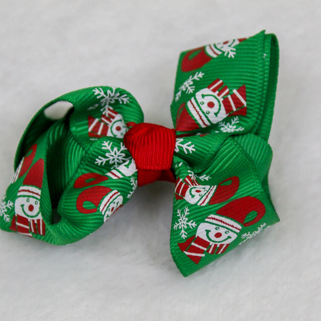 Christmas Hair Clip Bows (set of 2)