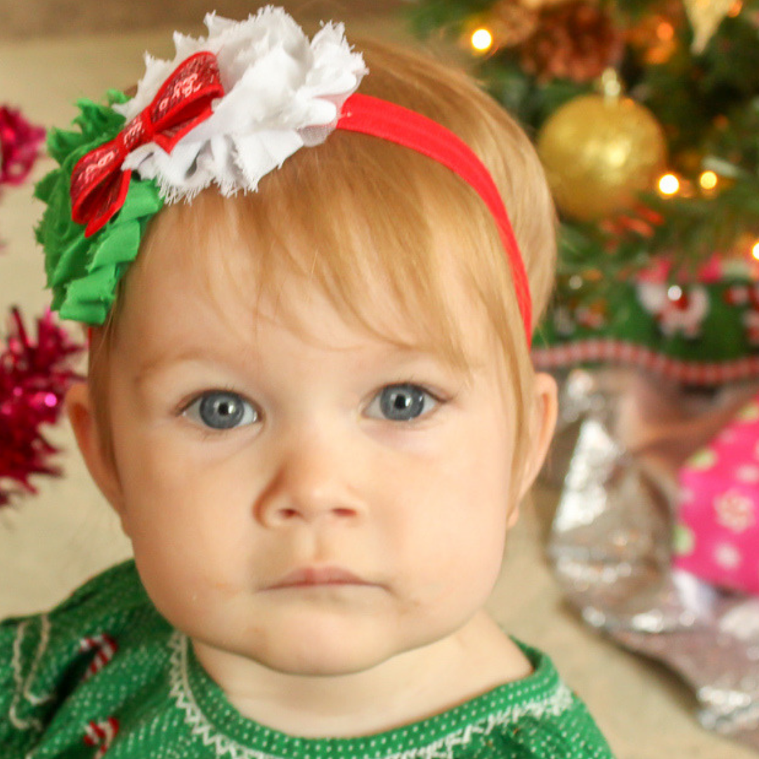 Baby girl best sale christmas headbands