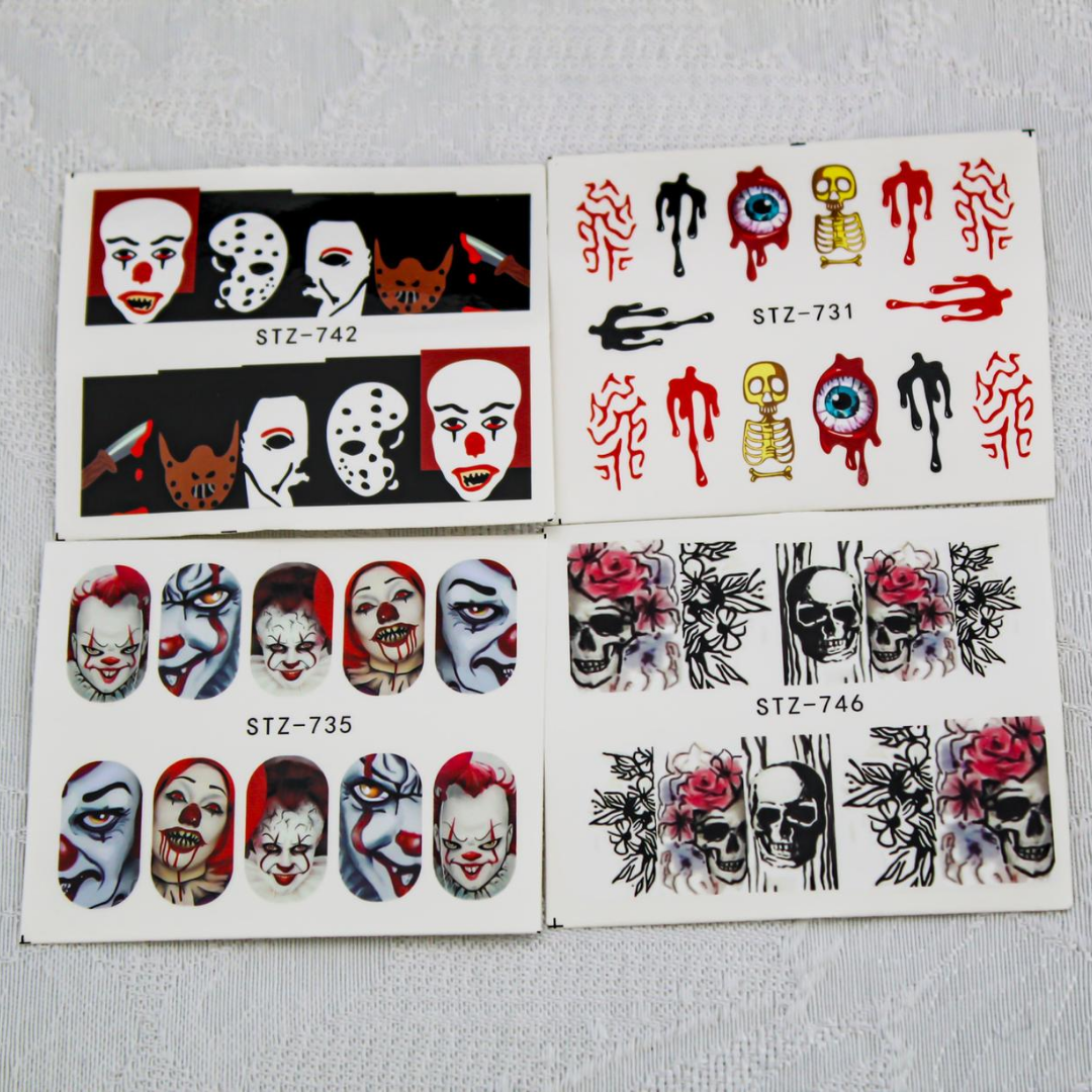 Halloween Water Transfer Nail Decals