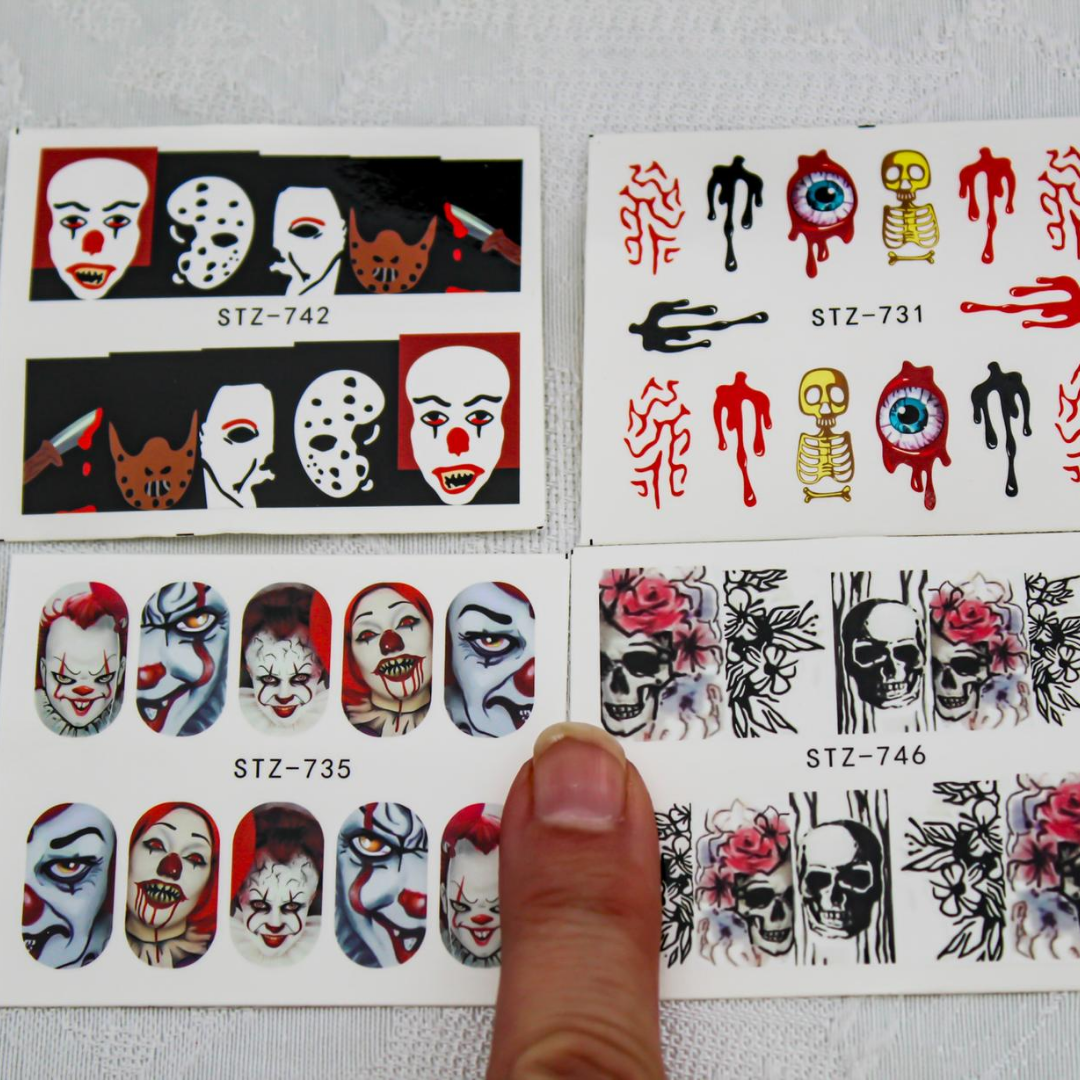 Halloween Water Transfer Nail Decals