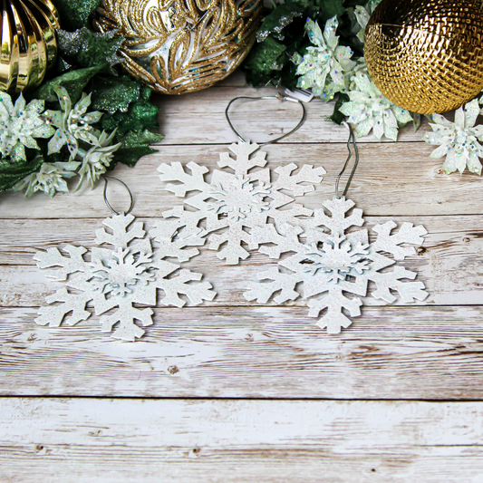 New Fallen Snow Snowflake Ornaments (3)
