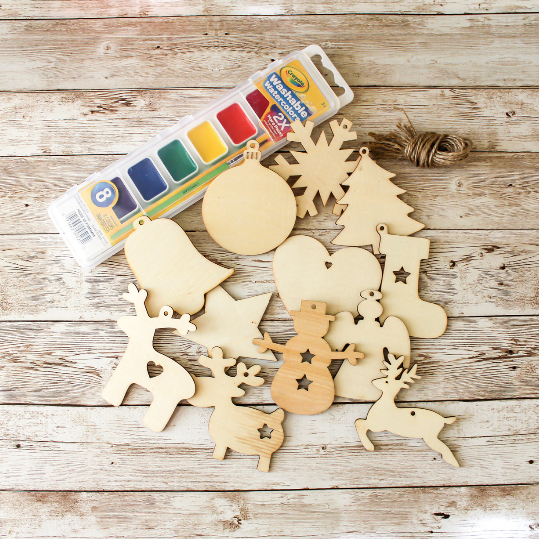 Wooden Christmas Ornament Sets