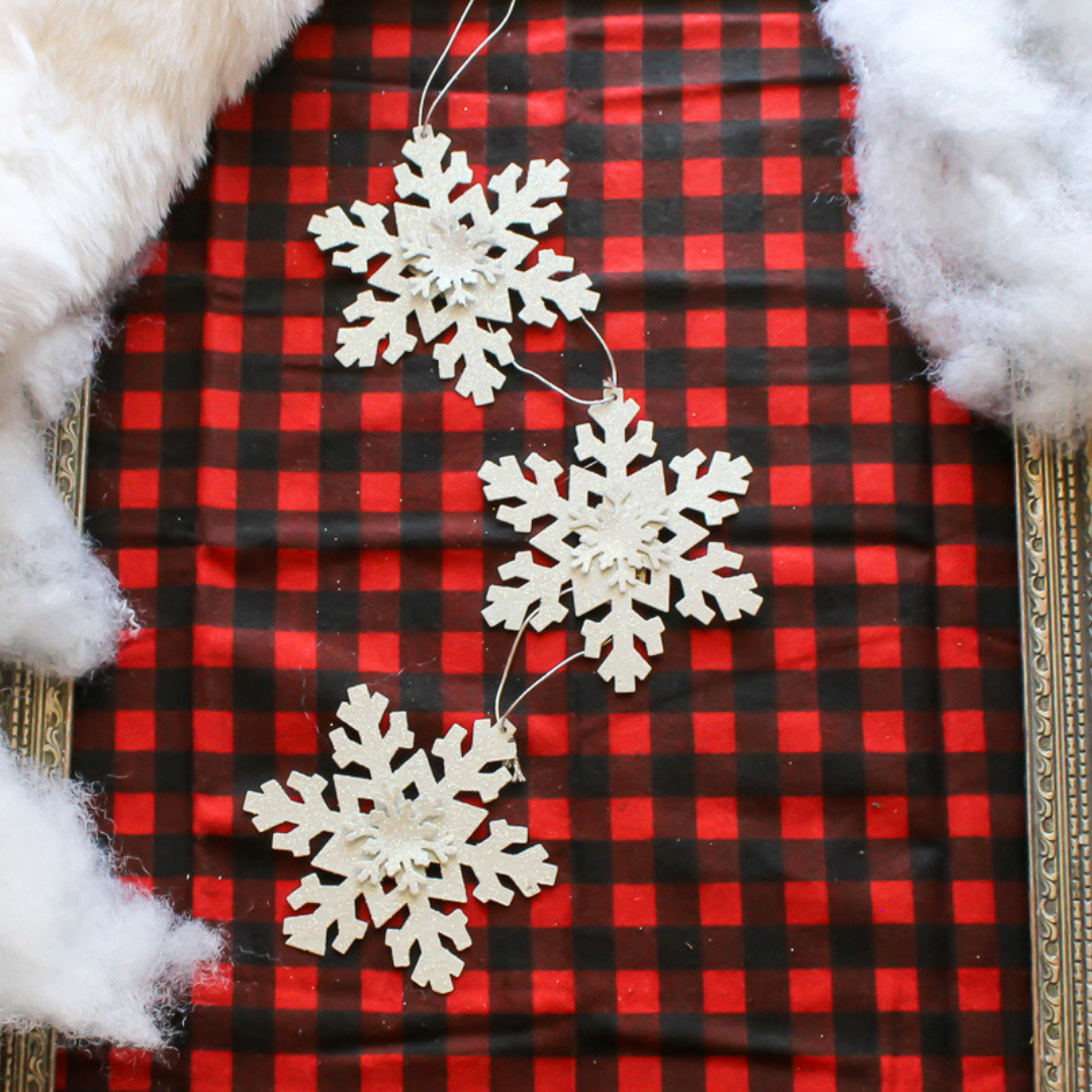 New Fallen Snow Snowflake Ornaments (3)
