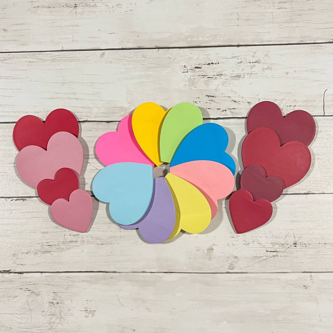 Stick with Love Heart Sticky Notes – come home
