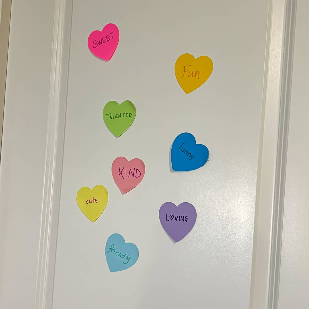 Stick with Love Heart Sticky Notes