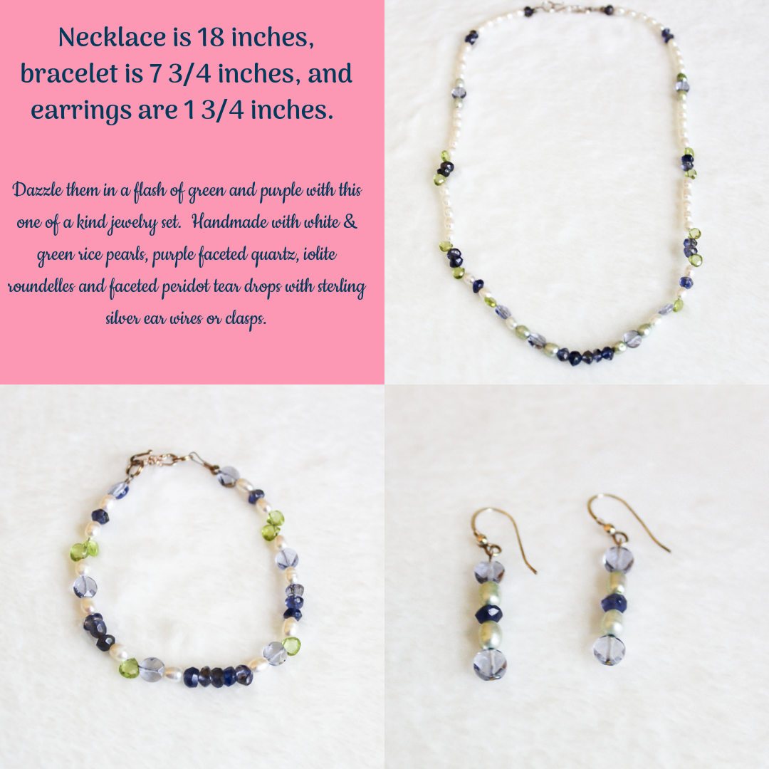 Pearl & Semiprecious Stone Jewelry Sets