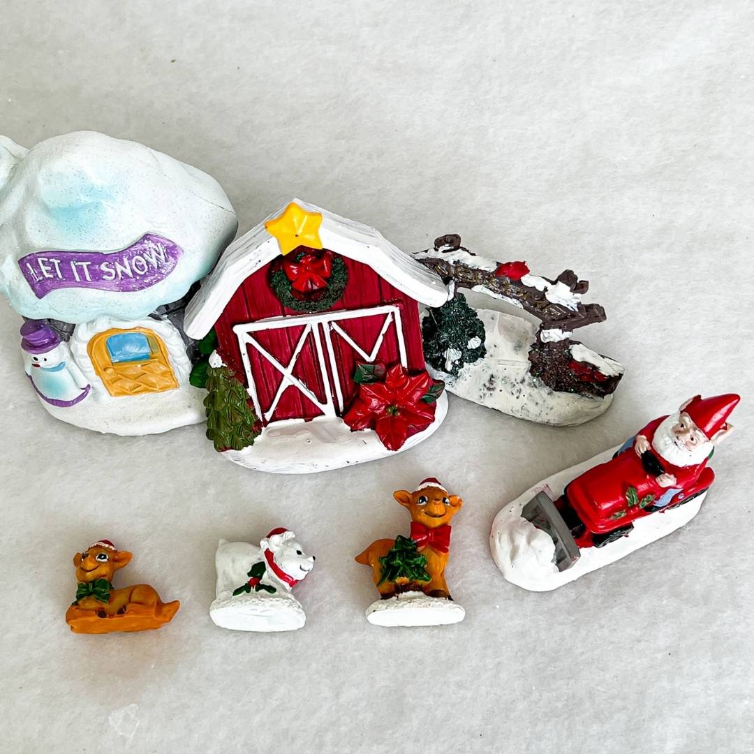 Christmas Fairy Garden Sets