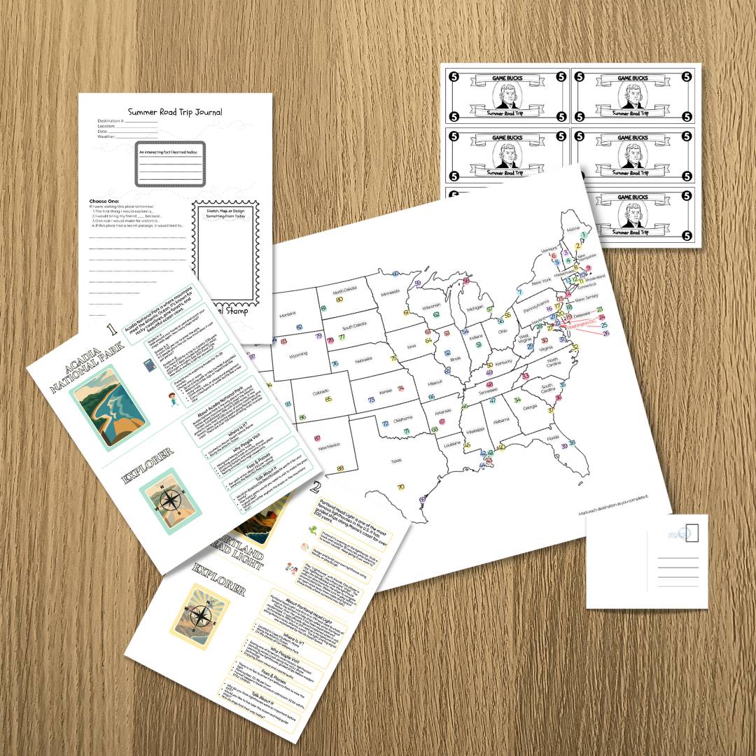 Summer Road Trip (Printable Game)