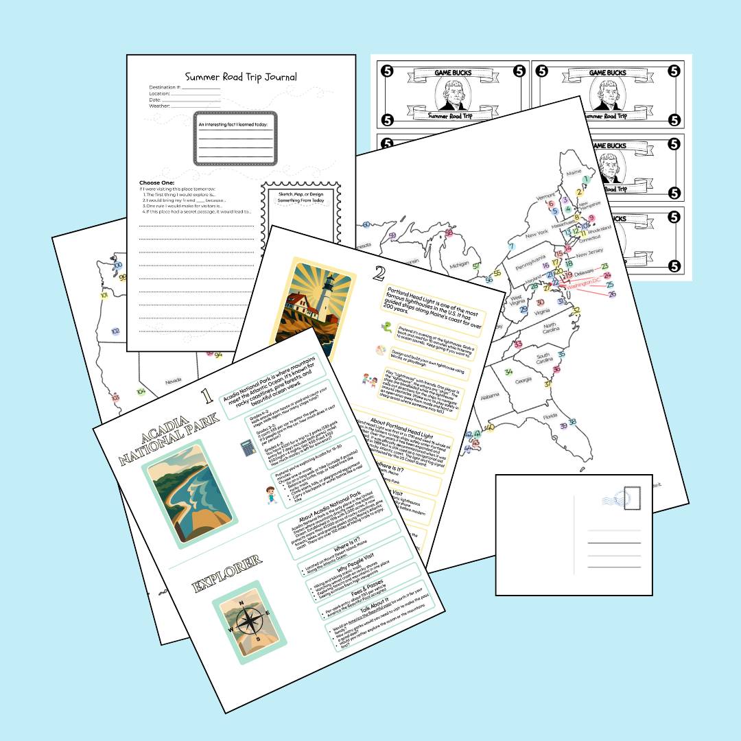 Summer Road Trip (Printable Game)