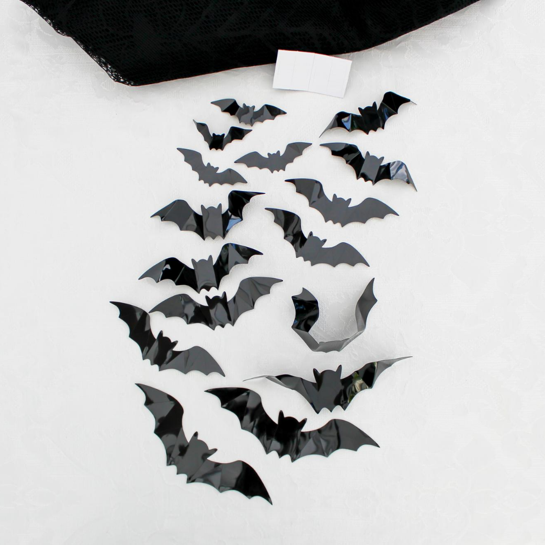 bat stickers halloween decor