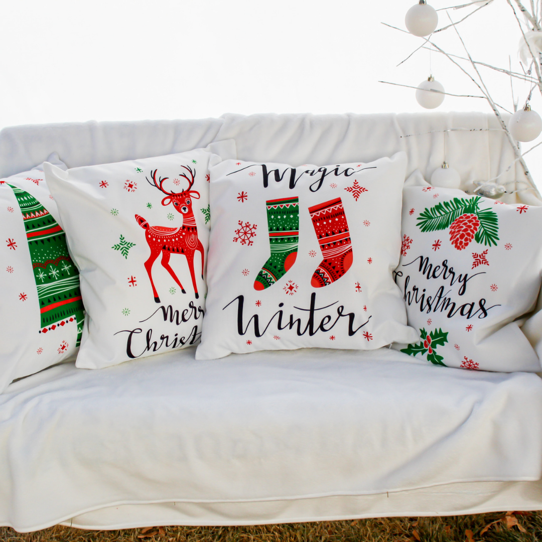 Pillow Cover, Merry Christmas Pillow Cover, Pillow Cover, Home