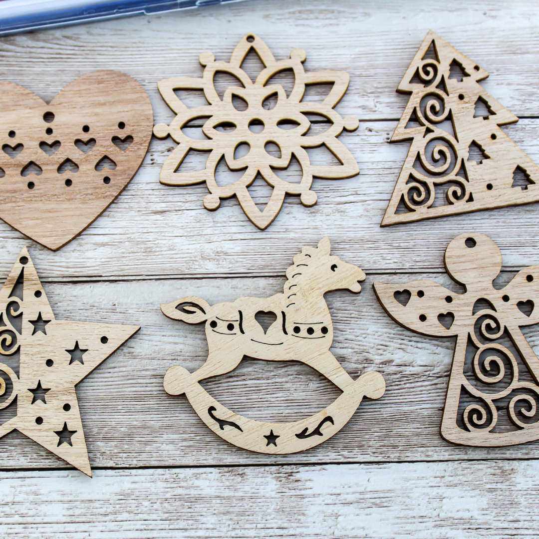 Wooden Christmas Ornament Sets