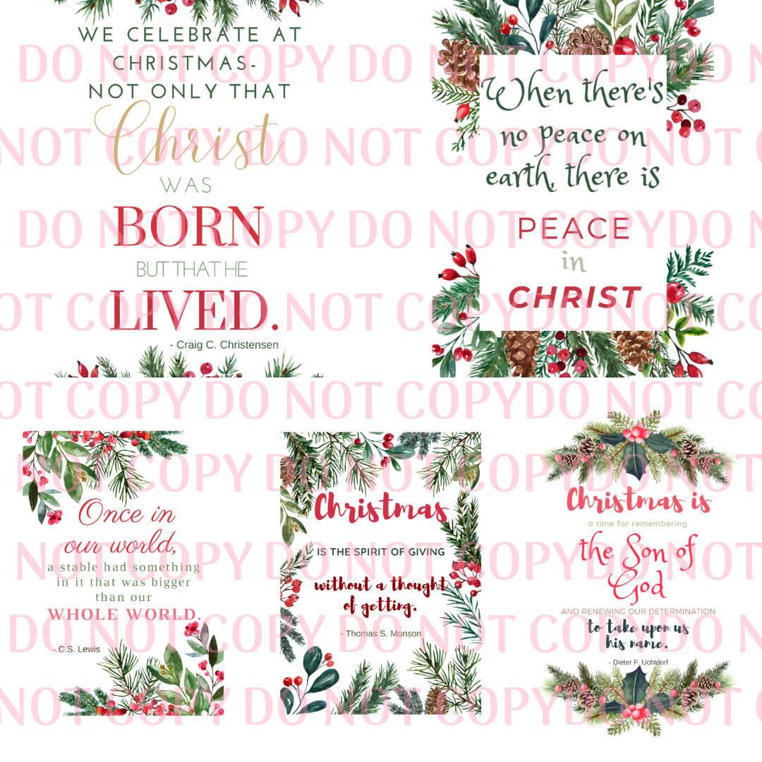 Christmas Quote Prints